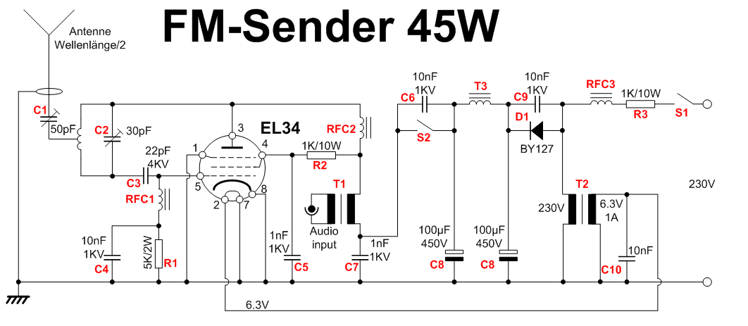 UKW FM Sender 45W UKW FM Sender 45W