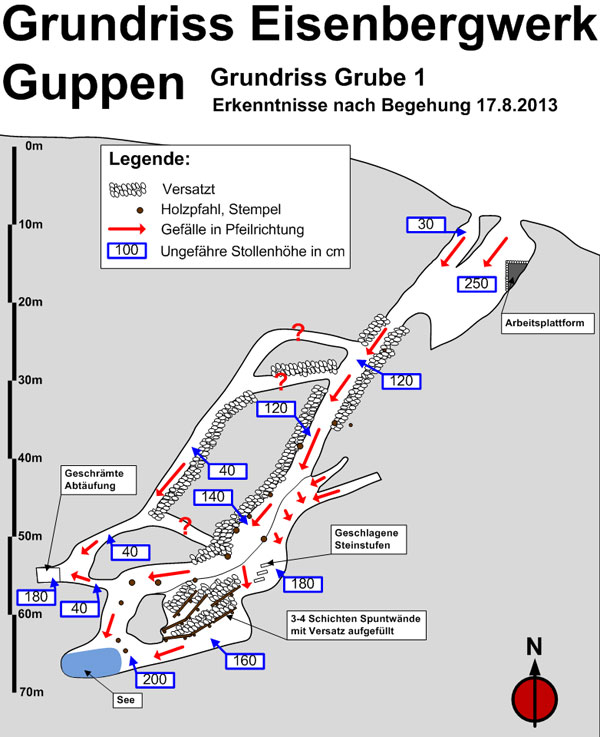 Grubenplan Hauptgrube